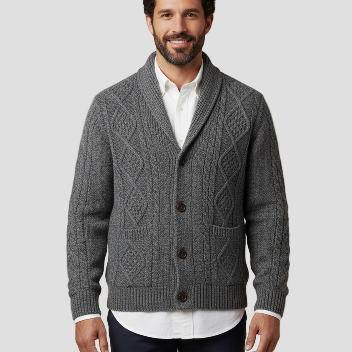 Liam | 100% Cashmere Cardigan