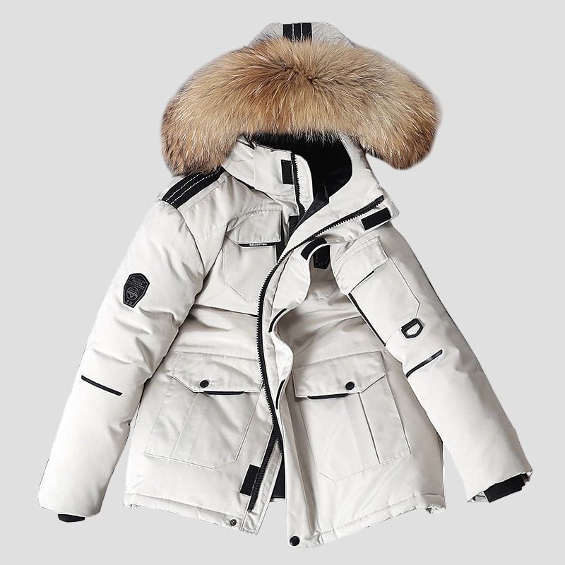 Noah | Winter Coat with Fur Collar