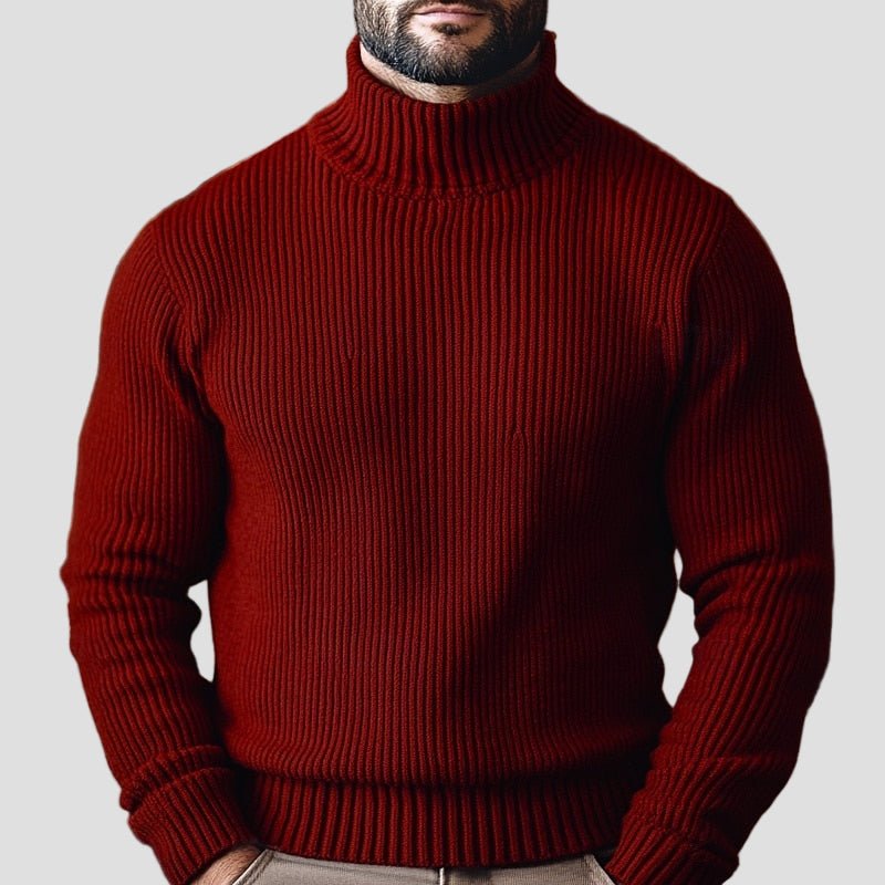 Mason | Heavy Knitted Turtleneck Sweater - Rob Stevenson