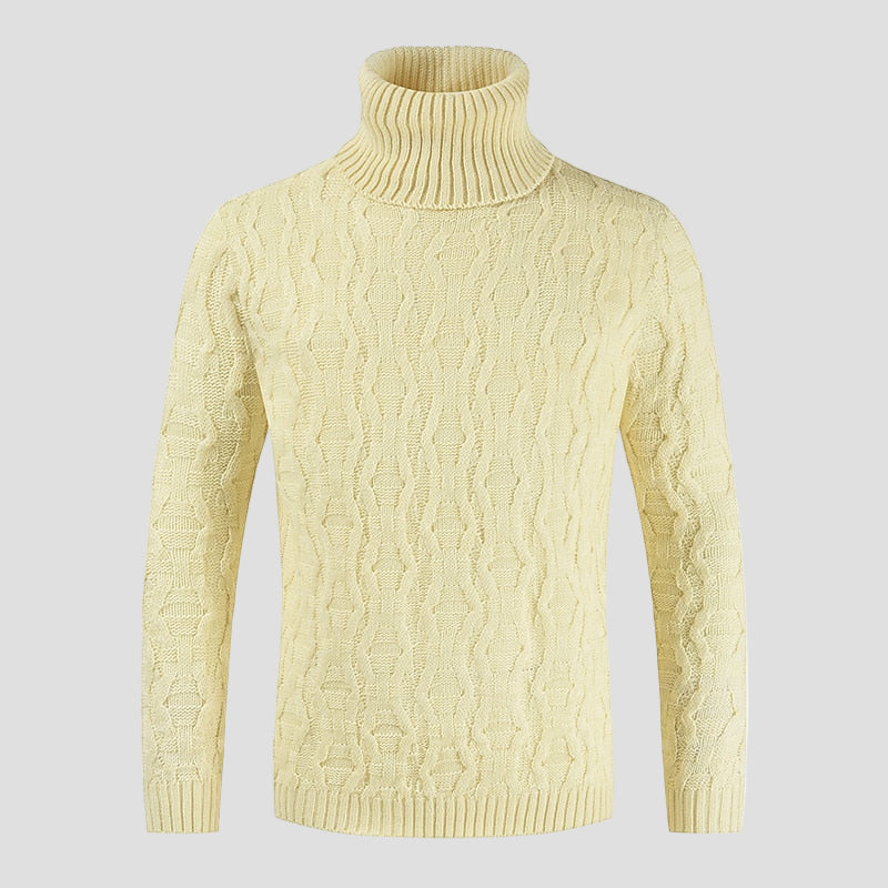 Jack | Heavy Cable Knit Turtleneck Sweater
