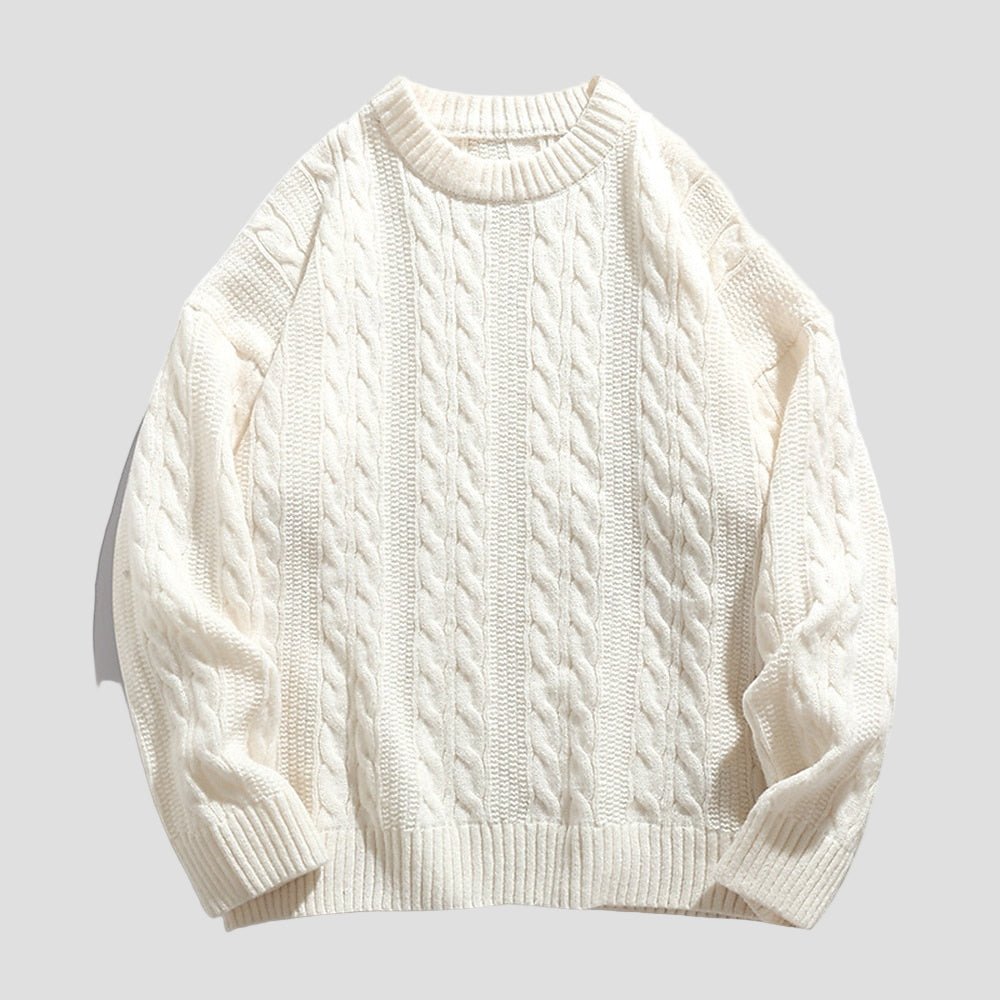 Landon | Men’s Ribbed Knit Crewneck Sweater - Rob Stevenson