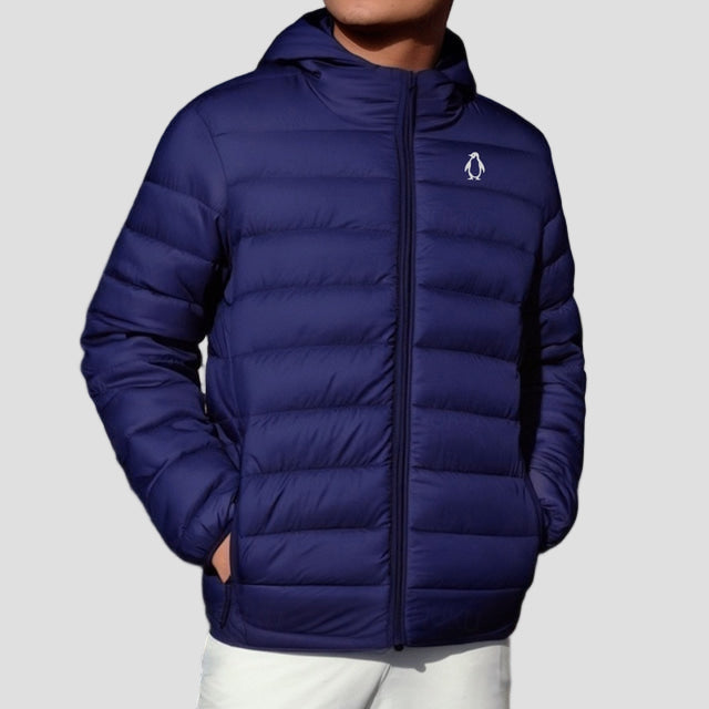 Ethan | Penguin Print Quilted Jacket