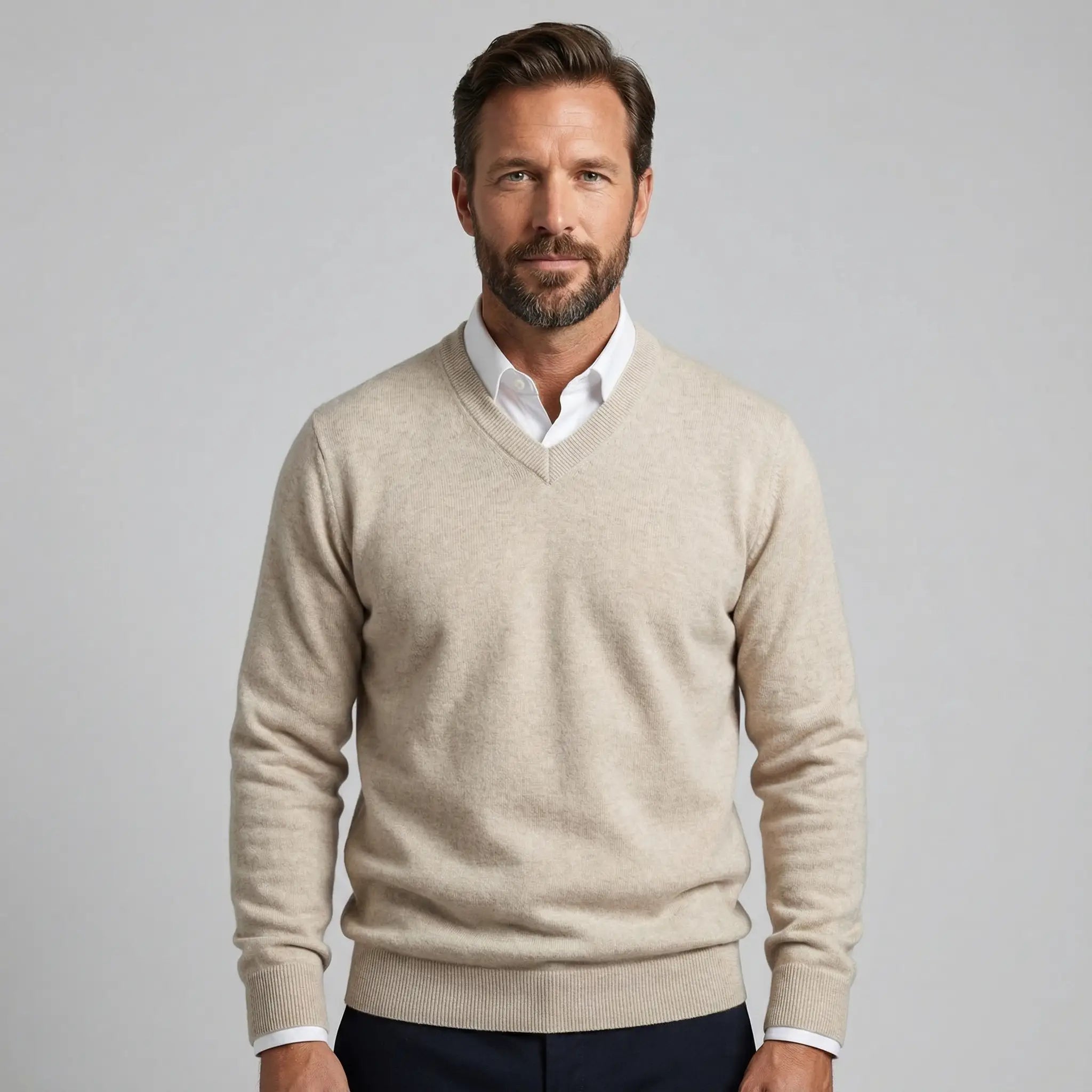 Noah | 100% Cashmere Sweater V - Neck - Rob Stevenson