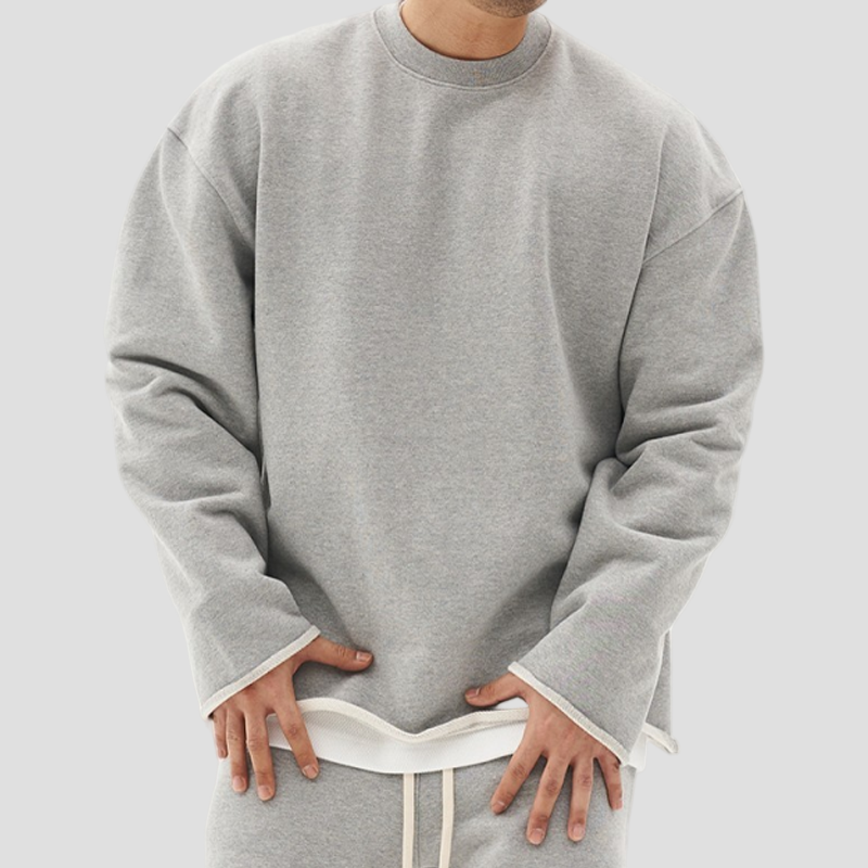 Brody | Fashion Solid Color Loose Fit Sweatshirt