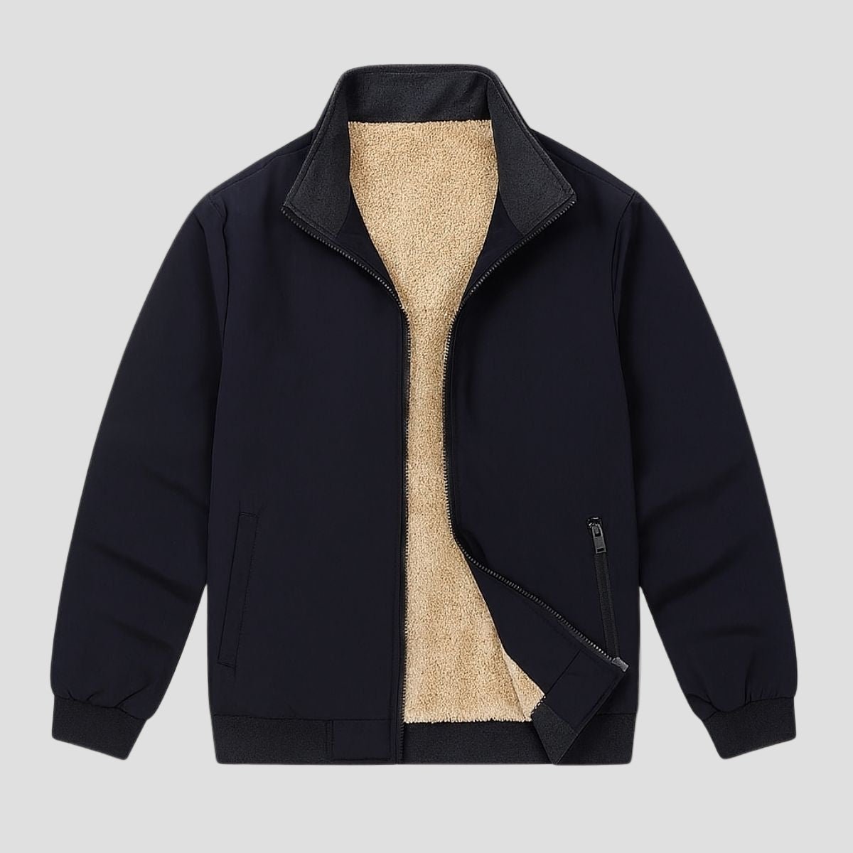 Ashbury | Fleece Lined Windbreaker Bomber Jacket for Men - Rob Stevenson