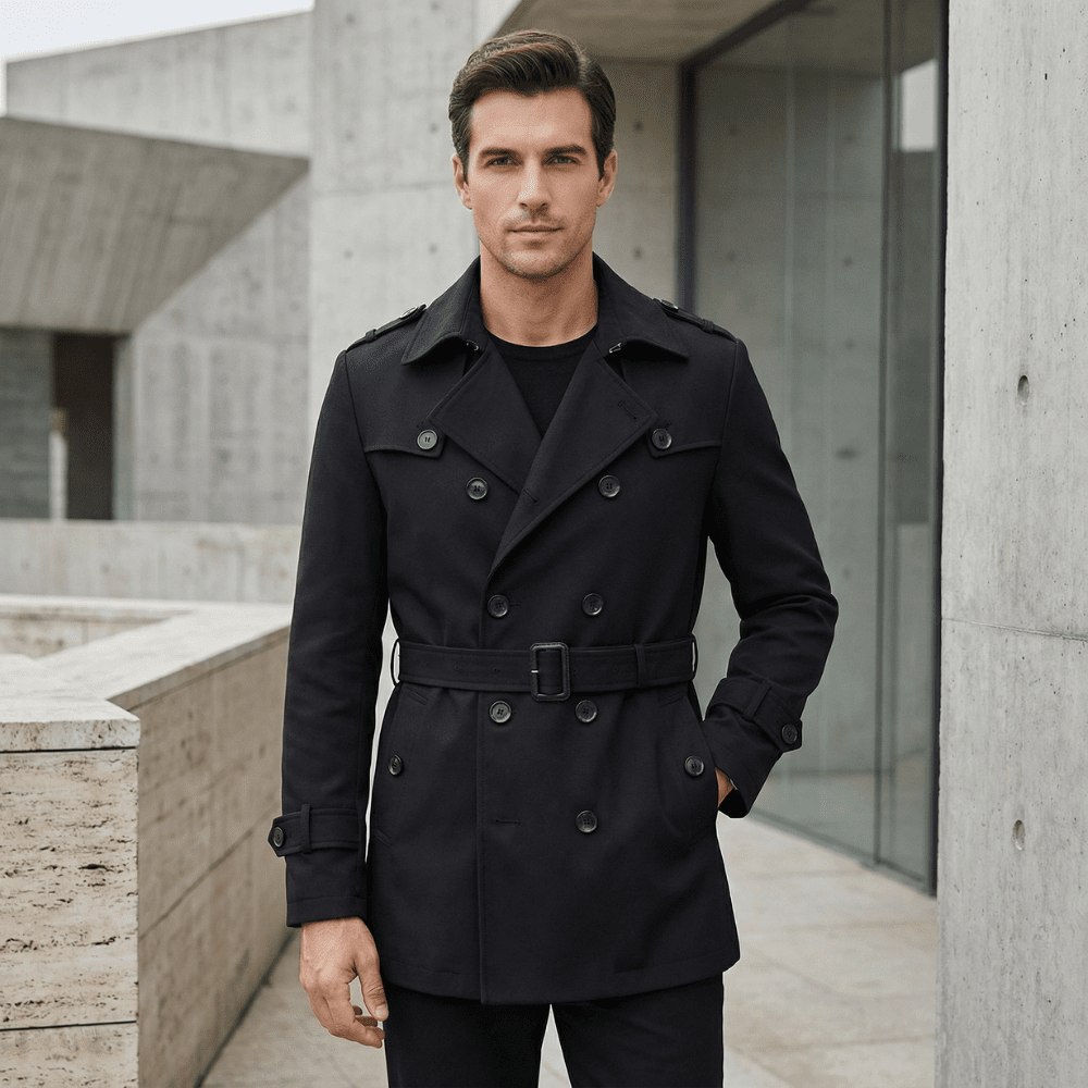 The Beaumont Belted Peacoat - Rob Stevenson