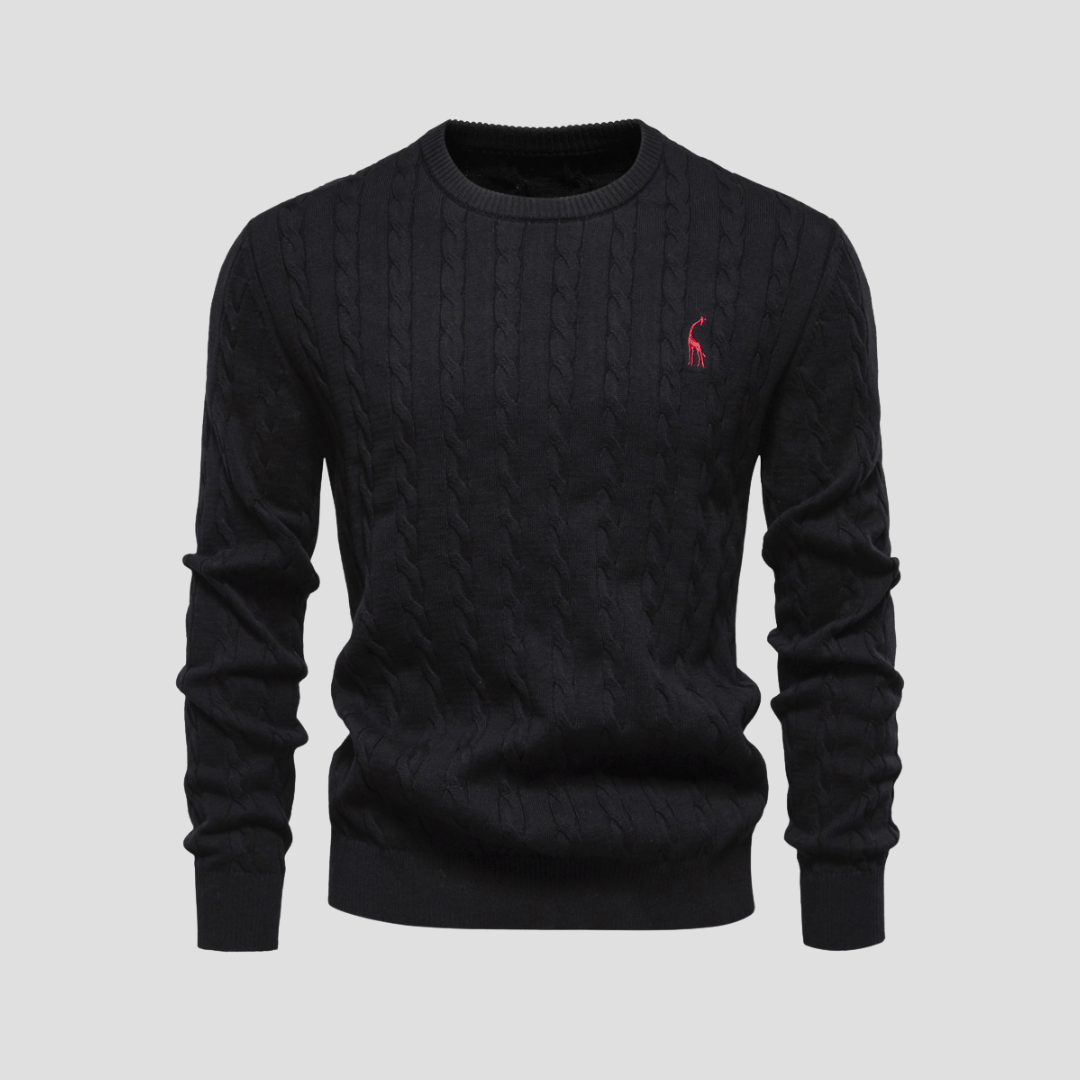 Blake | Men’s Cable Knit Crewneck Sweater - Rob Stevenson