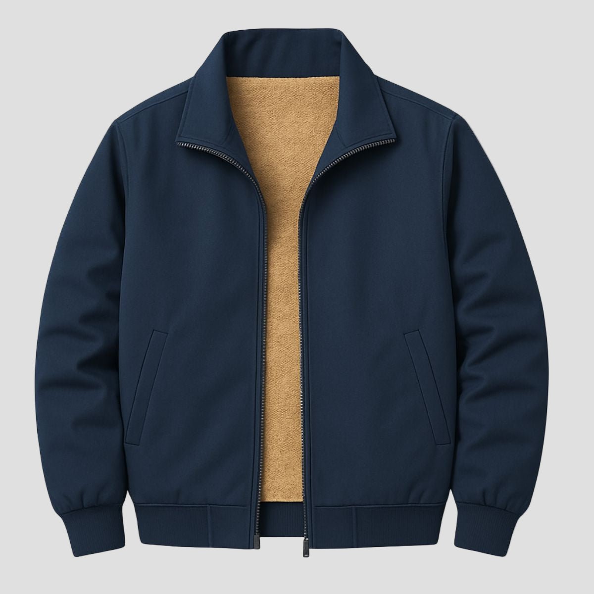 Ashbury | Fleece Lined Windbreaker Bomber Jacket for Men - Rob Stevenson