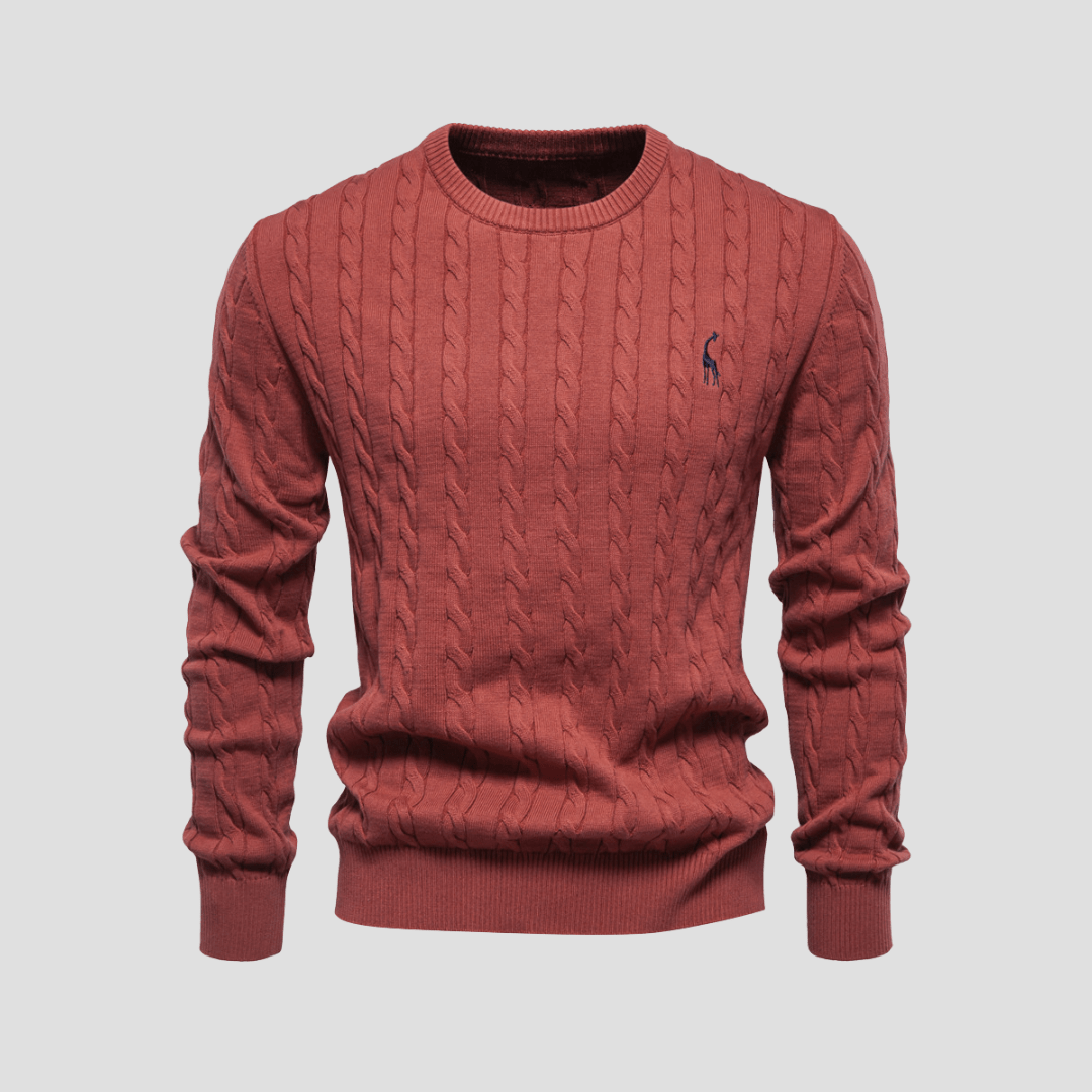 Blake | Men’s Cable Knit Crewneck Sweater - Rob Stevenson