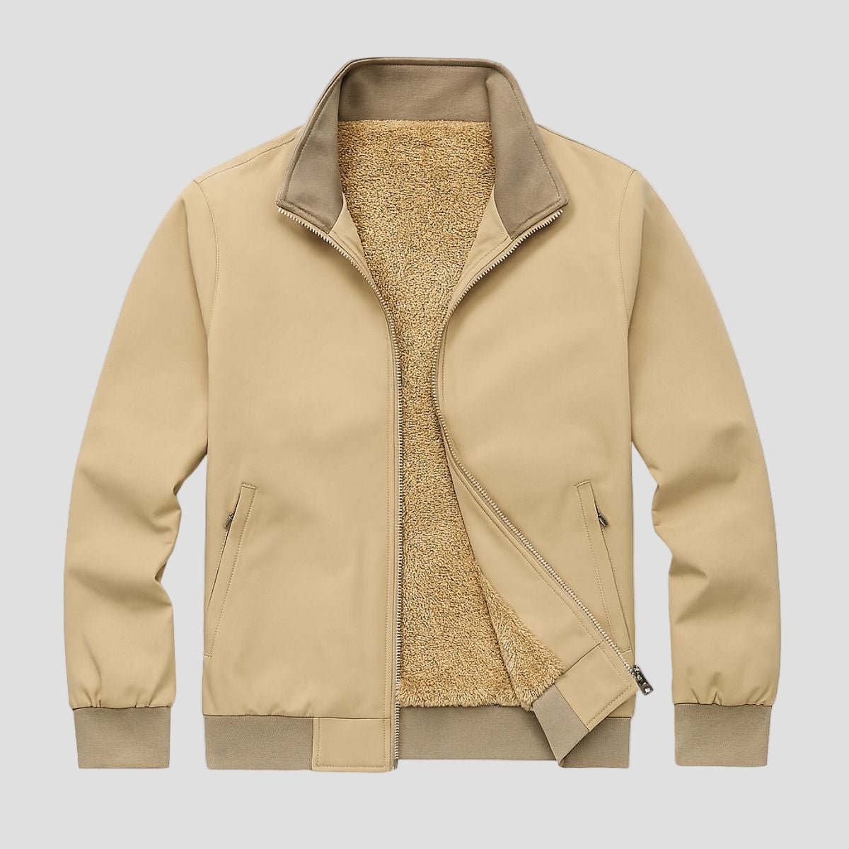 Ashbury | Fleece Lined Windbreaker Bomber Jacket for Men - Rob Stevenson