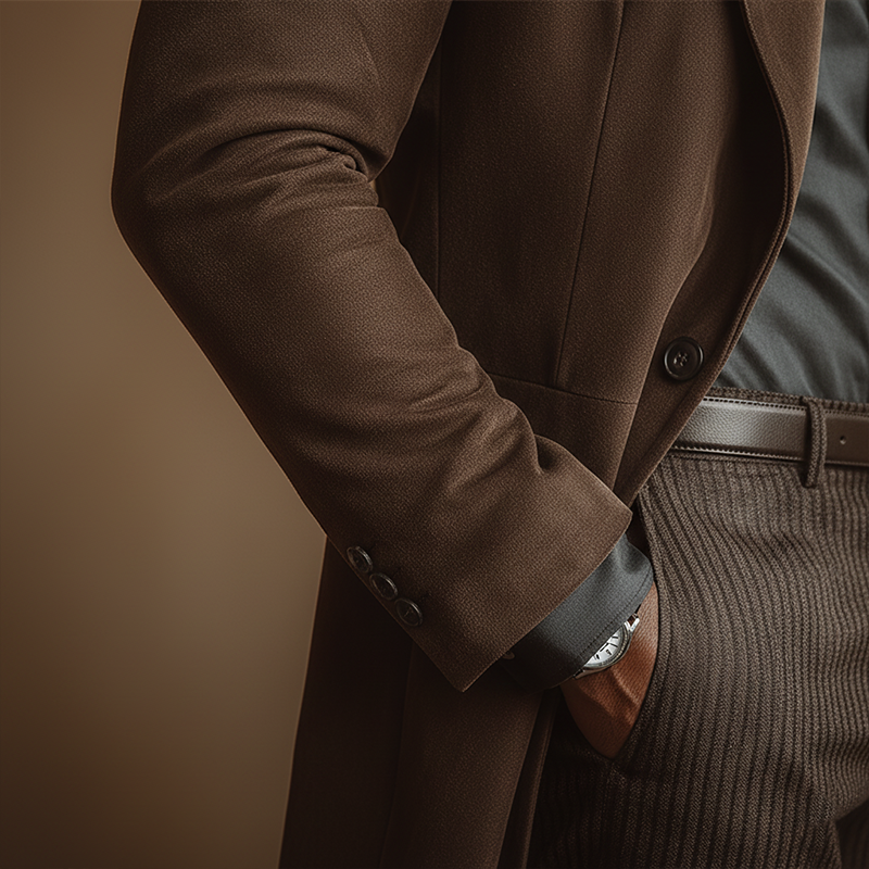 Connor | Vintage Suede Mid Coat