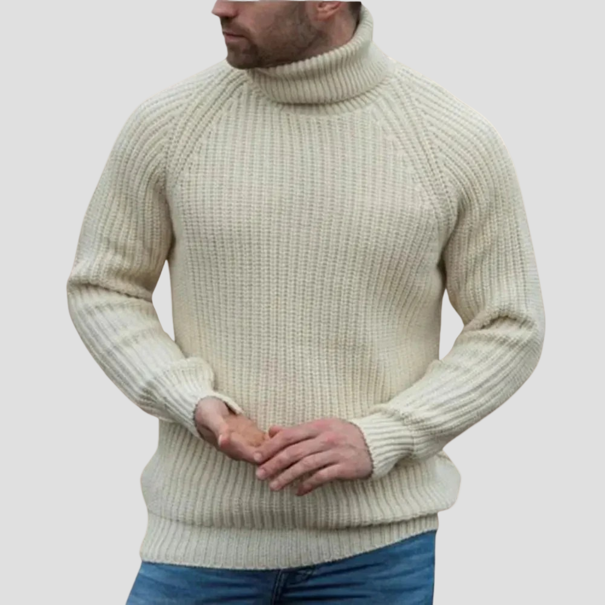 Ethan | Chunky Wool Turtleneck Sweater