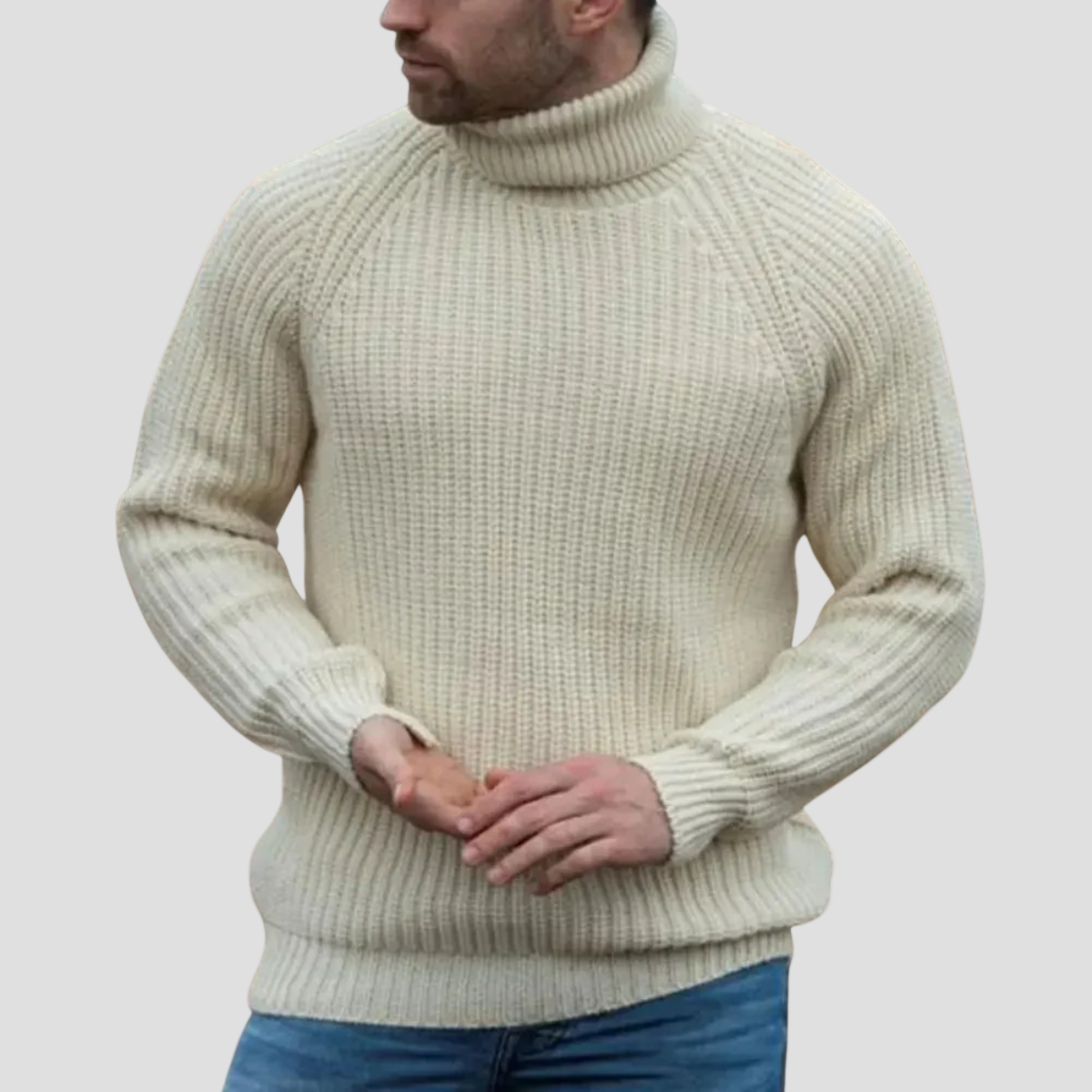 Ethan | Chunky Wool Turtleneck Sweater