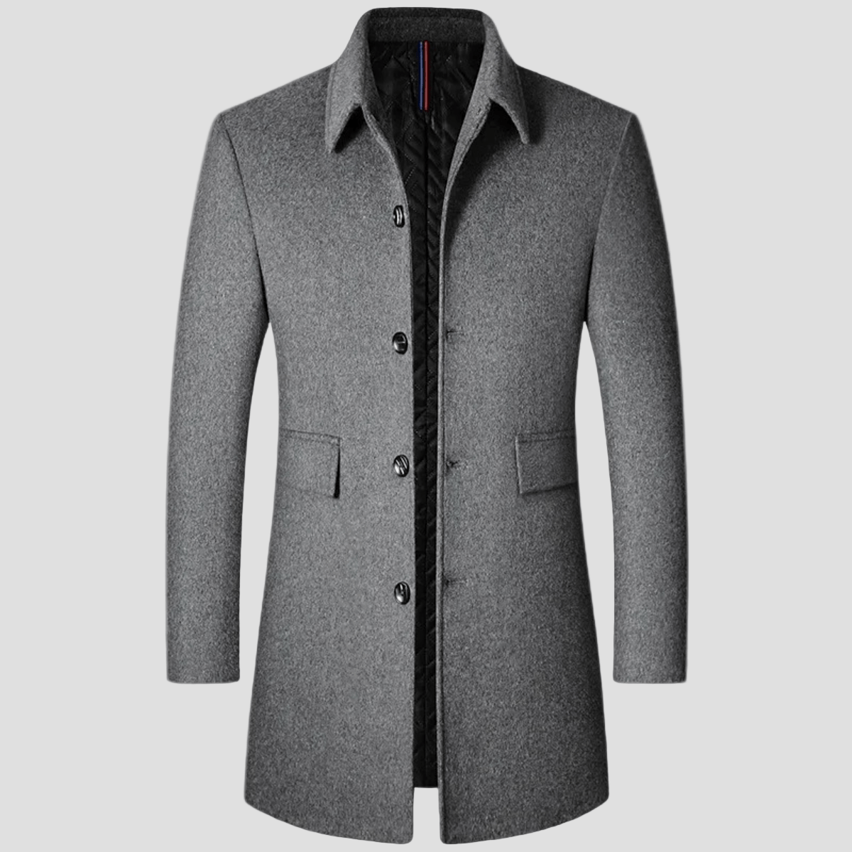 Alder | Elegant Long Wool Blend Coat for Men - Rob Stevenson