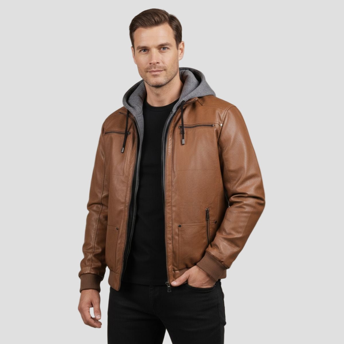 Ashford | Modern Warm Leather Jacket for Men - Rob Stevenson