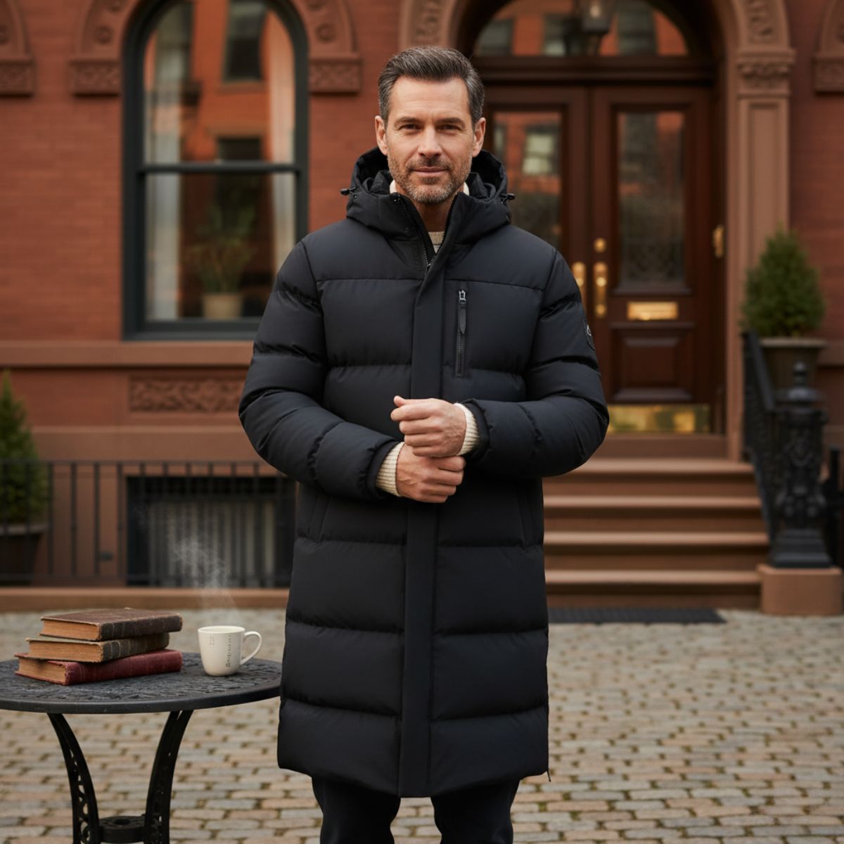 Whitmore | Insulated Longline Puffer Coat for Men - Rob Stevenson