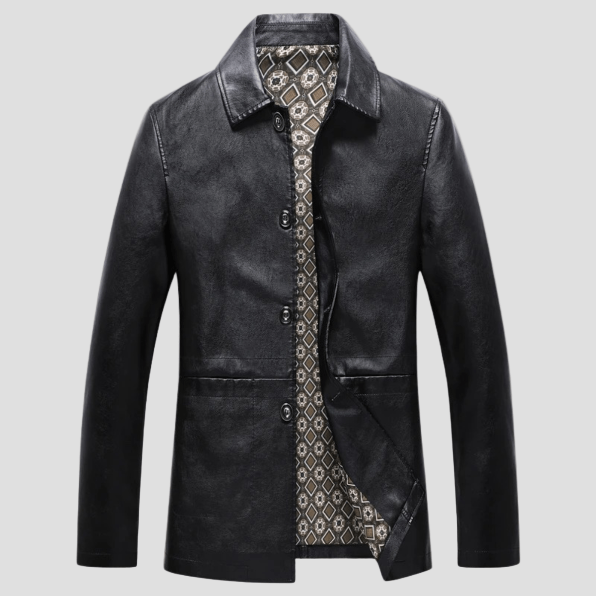 Porter | Button Up Leather Winter Jacket - Rob Stevenson