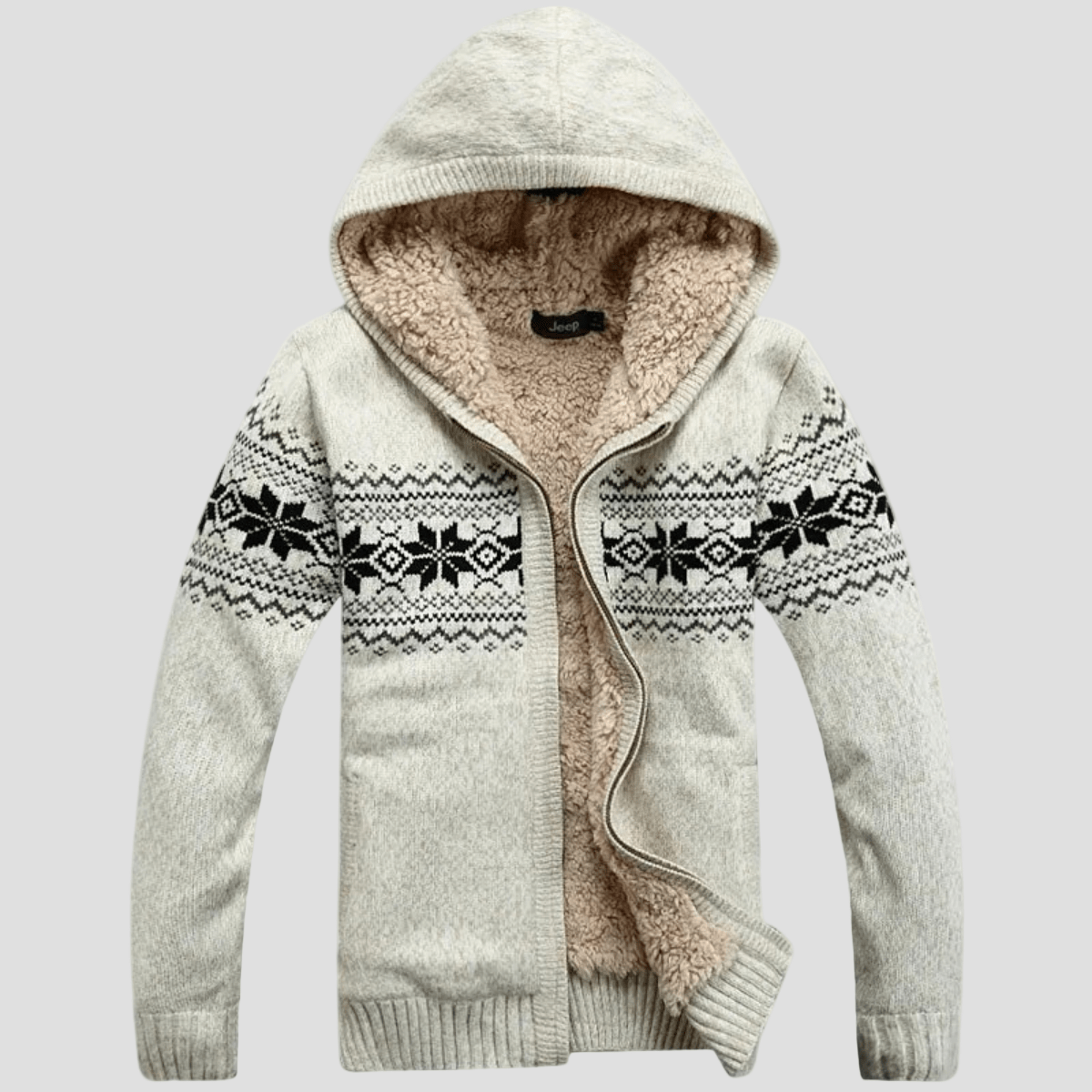 Montclair | Knit Zip Up Nordic Pattern Jacket - Rob Stevenson