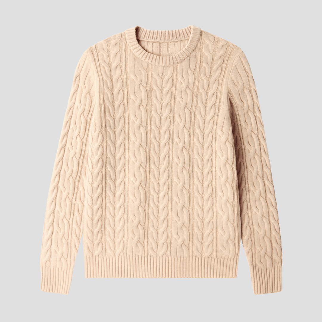 Julian | Wool Cable Knit Jumper
