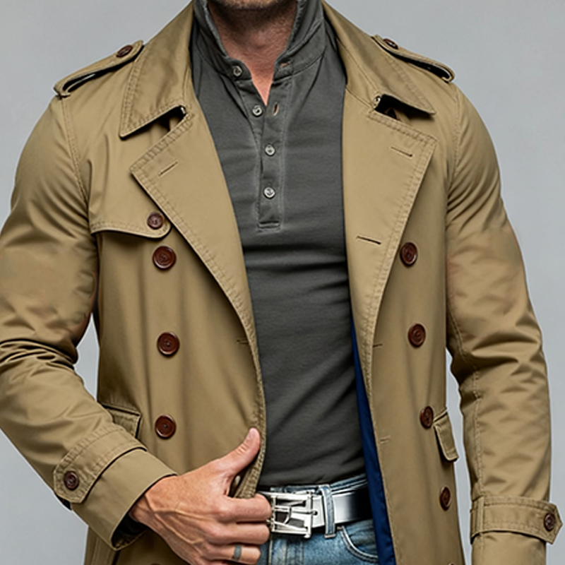 Owen | Cotton Double-Breasted Coat