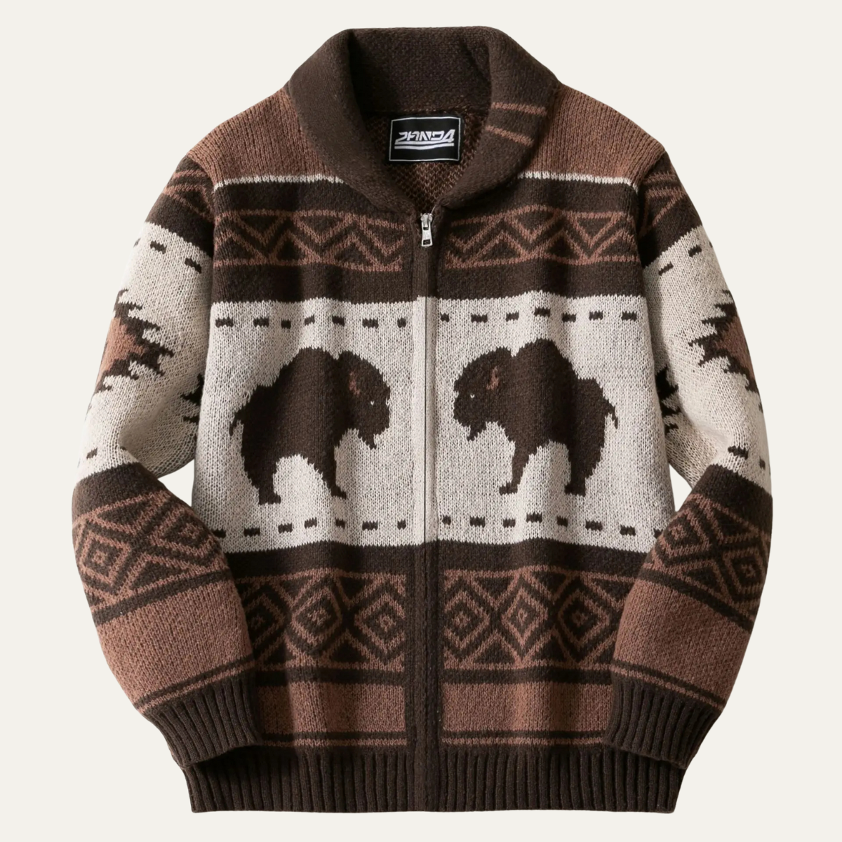 Carter | Buffalo Knit Cardigan