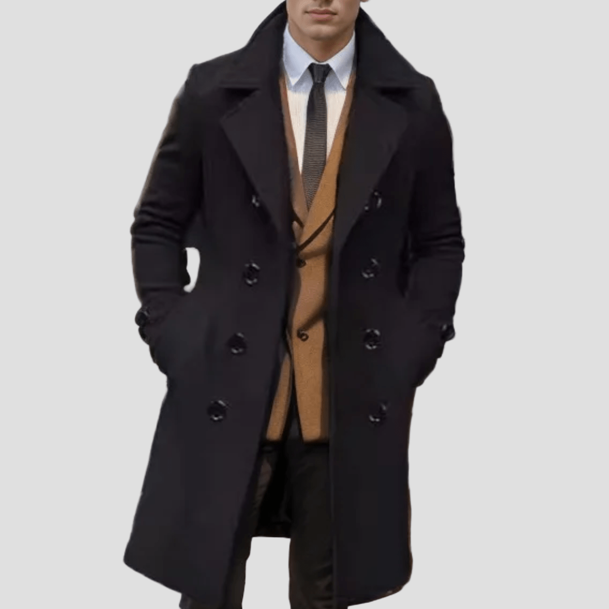Prescott | Double Breasted Wool Blend Trench Coat - Rob Stevenson