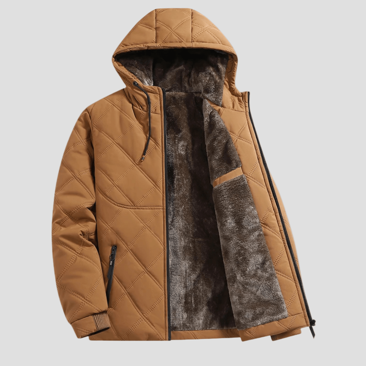 Colebrook | Hooded Quilted Fleece Lined Winter Jacket - Rob Stevenson
