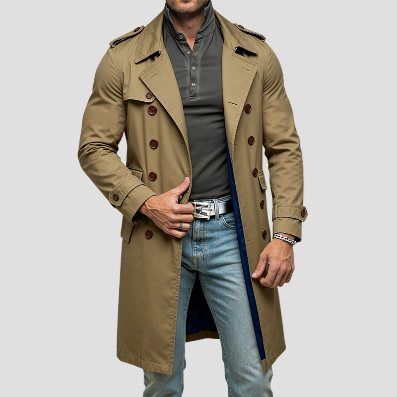 Owen | Cotton Double-Breasted Coat