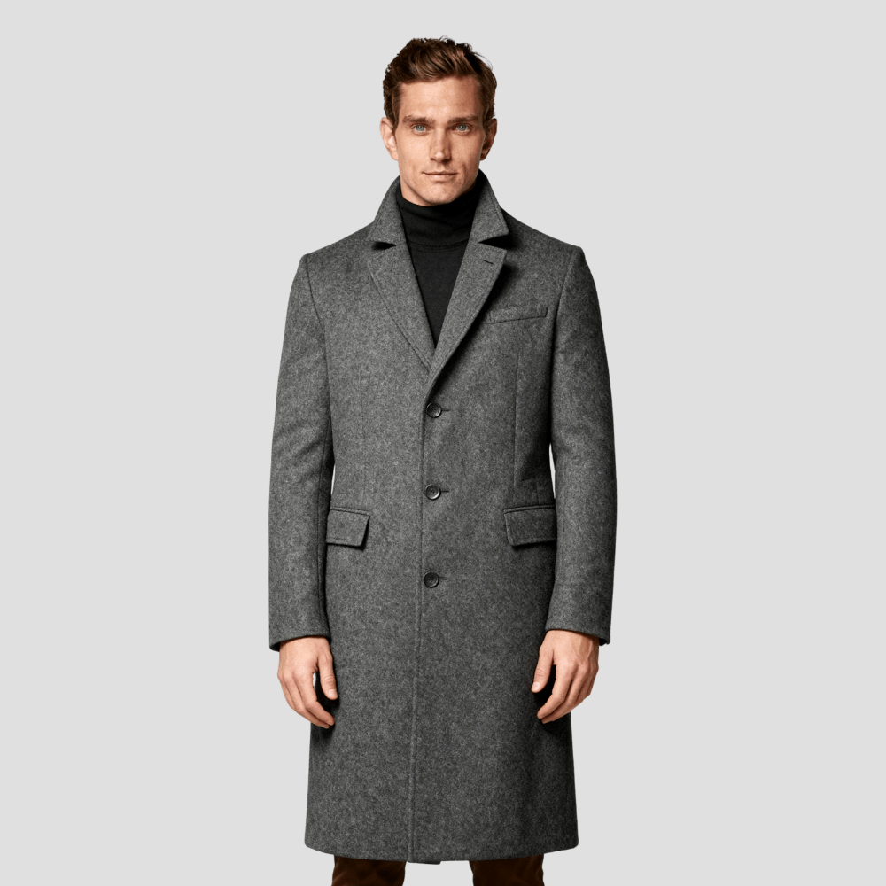 Caleb | Classic Lapel Overcoat in Long Fit - Rob Stevenson