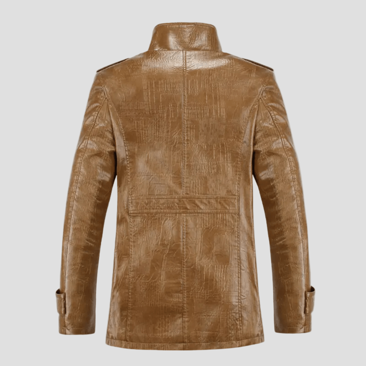 Lansbury | Leather Jacket with Fleece Lining and Stand Collar - Rob Stevenson
