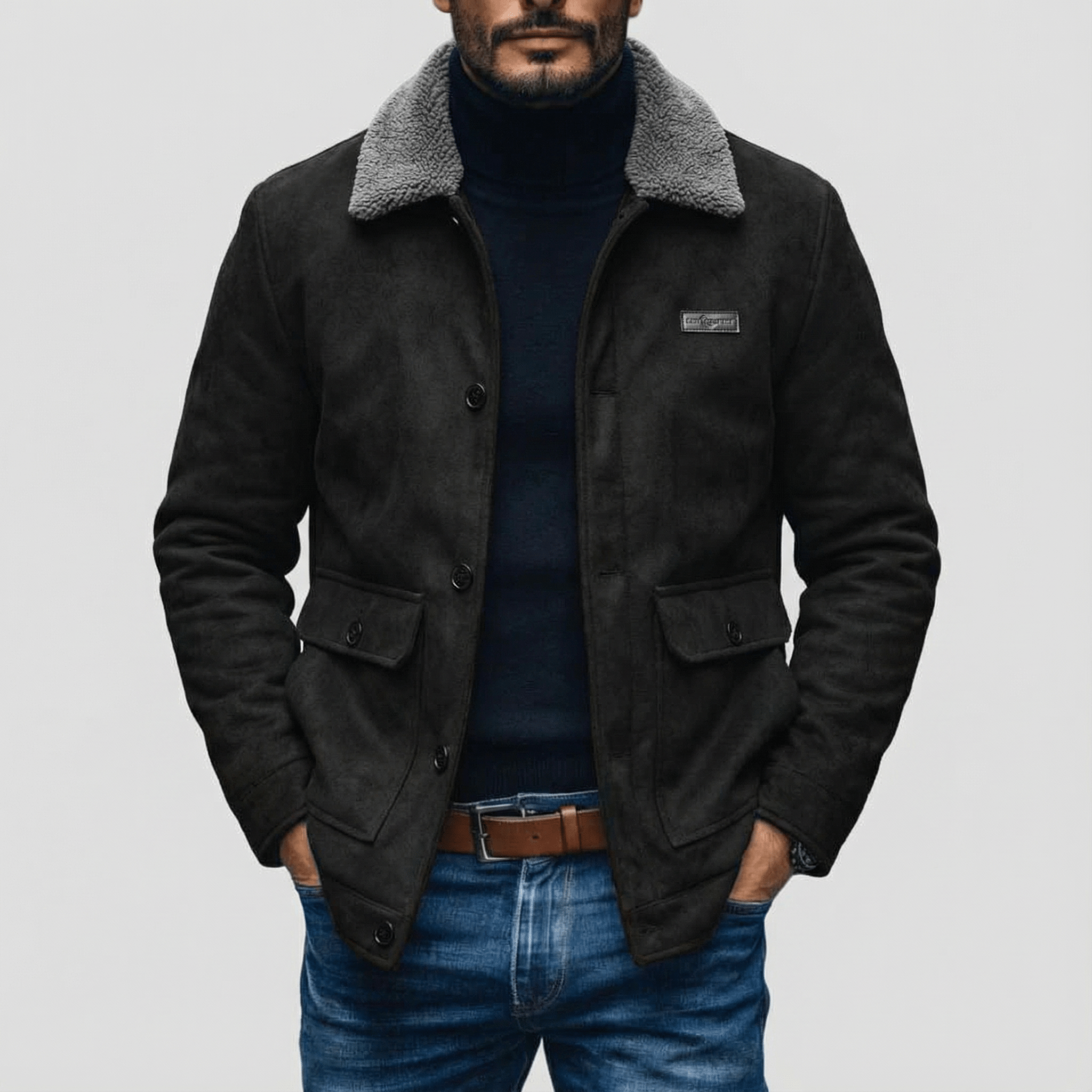Mason | Men's Suede Fleece Jacket - Rob Stevenson