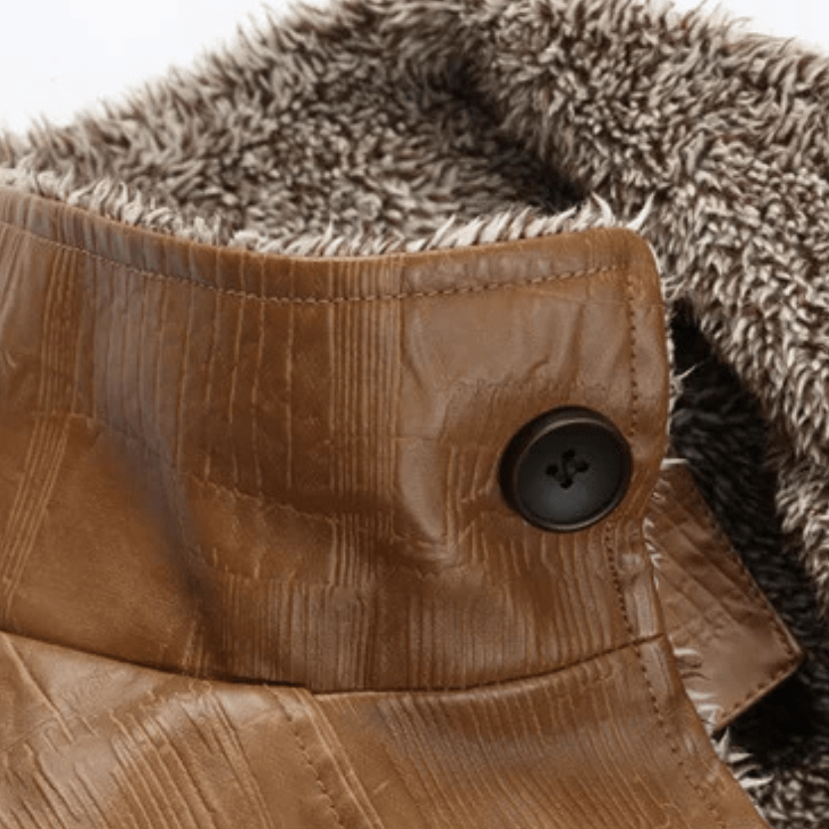 Lansbury | Leather Jacket with Fleece Lining and Stand Collar - Rob Stevenson