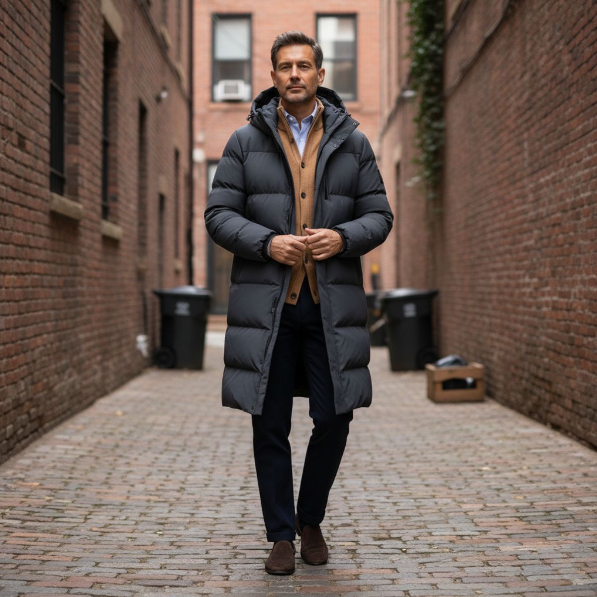 Whitmore | Insulated Longline Puffer Coat for Men - Rob Stevenson