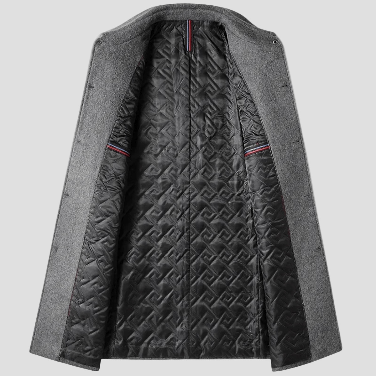Alder | Elegant Long Wool Blend Coat for Men - Rob Stevenson