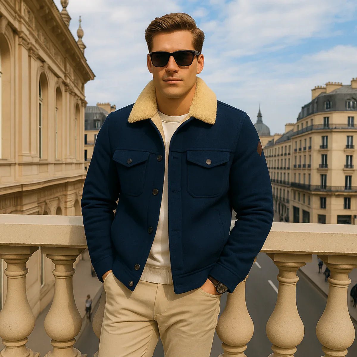 Knightsbridge | Fleece Lined Outdoor Jacket for Men - Rob Stevenson