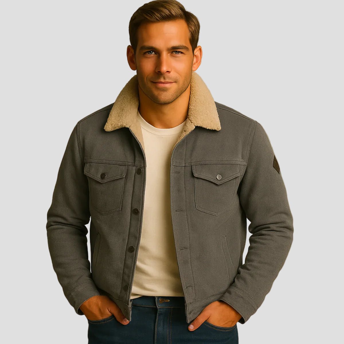 Knightsbridge | Fleece Lined Outdoor Jacket for Men - Rob Stevenson