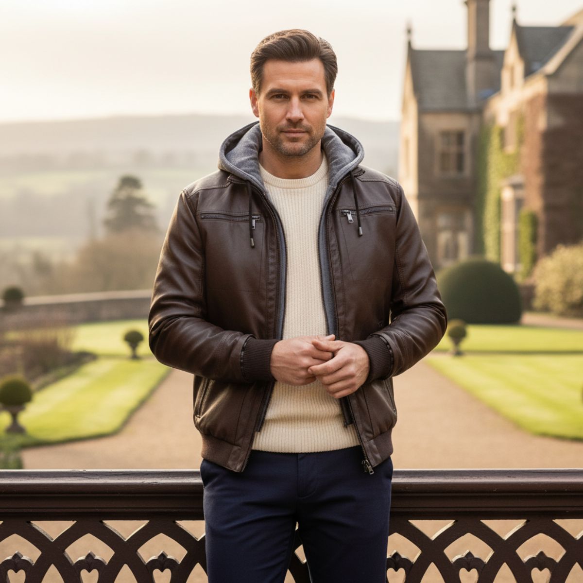 Ashford | Modern Warm Leather Jacket for Men - Rob Stevenson