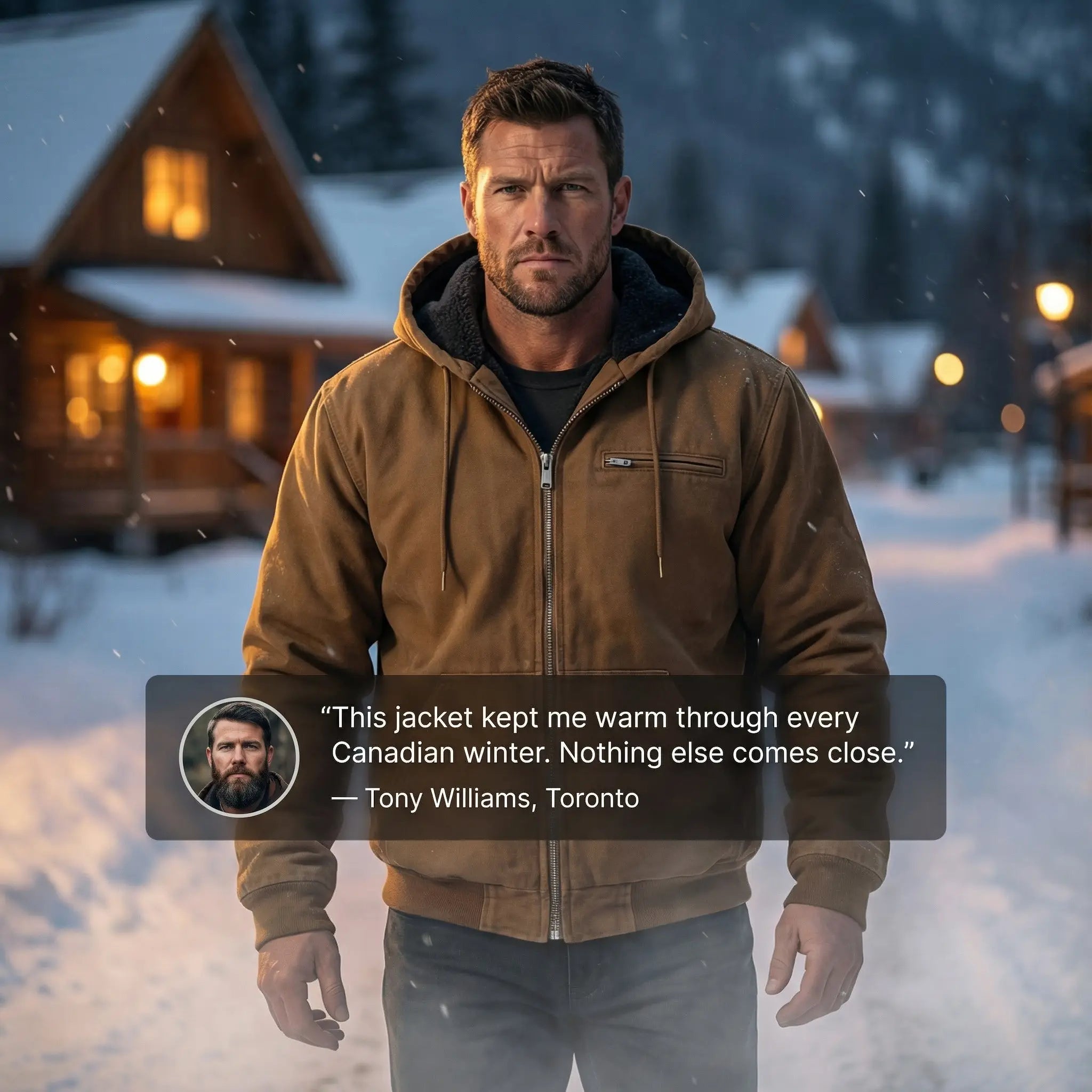 Caleb | Men’s Hooded Jacket – Fleece Lined - Rob Stevenson