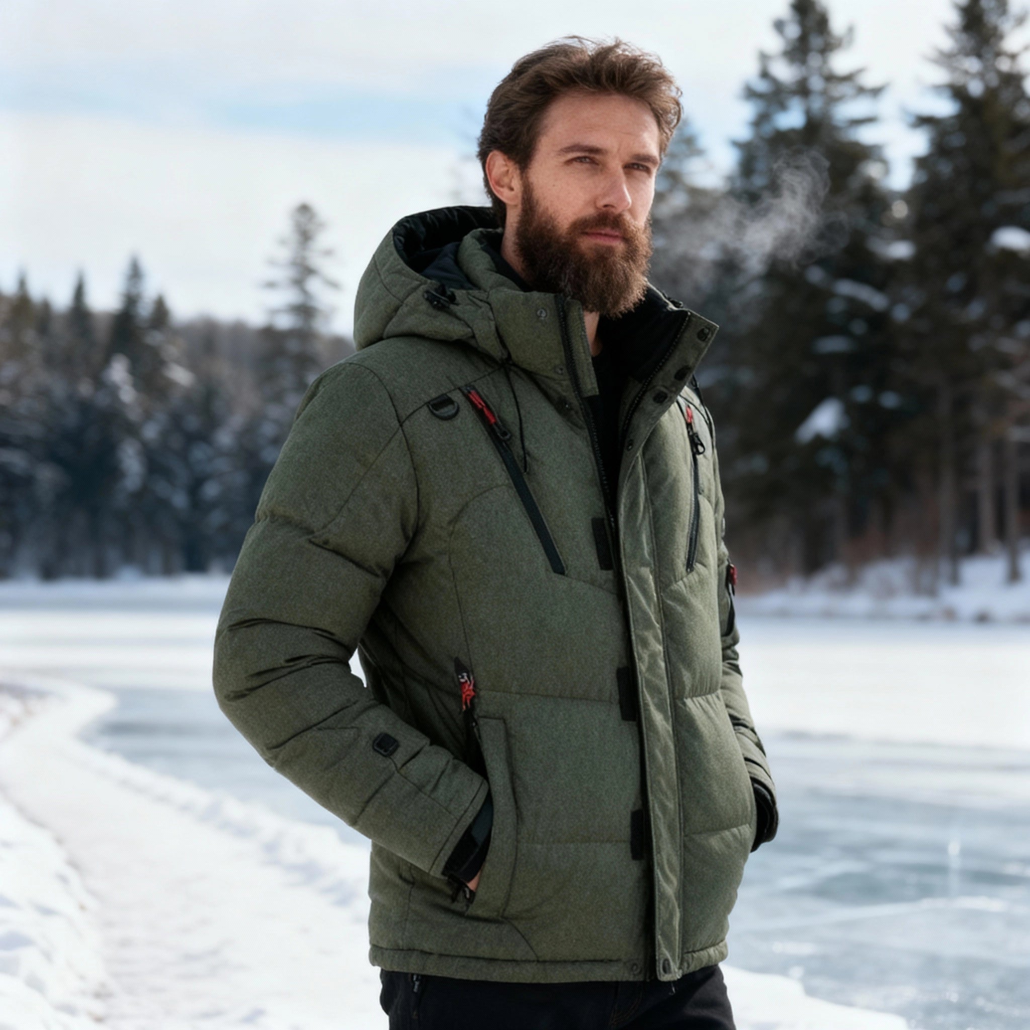 Dylan | Hooded Down Insulated Winter Jacket - Rob Stevenson