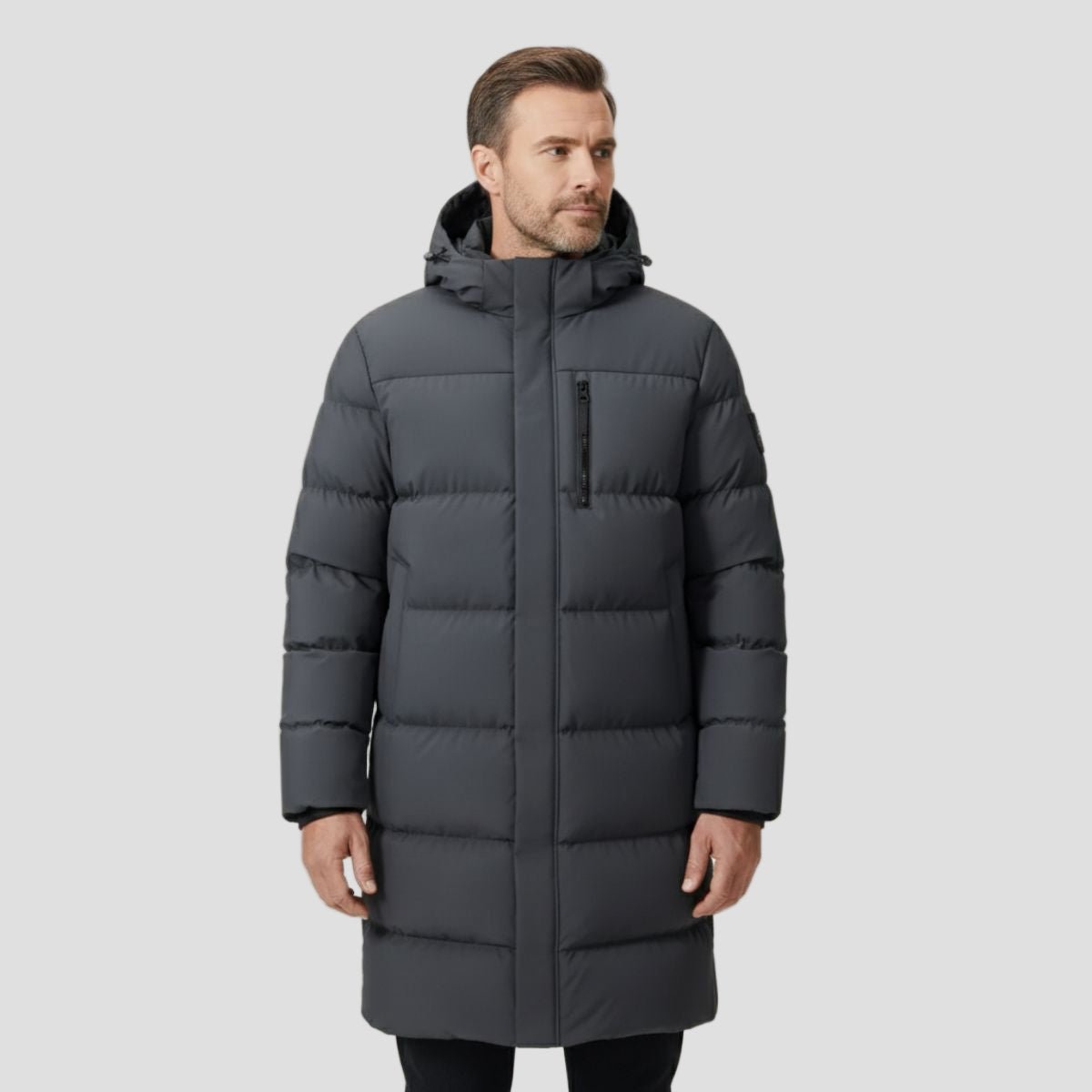 Whitmore | Insulated Longline Puffer Coat for Men - Rob Stevenson