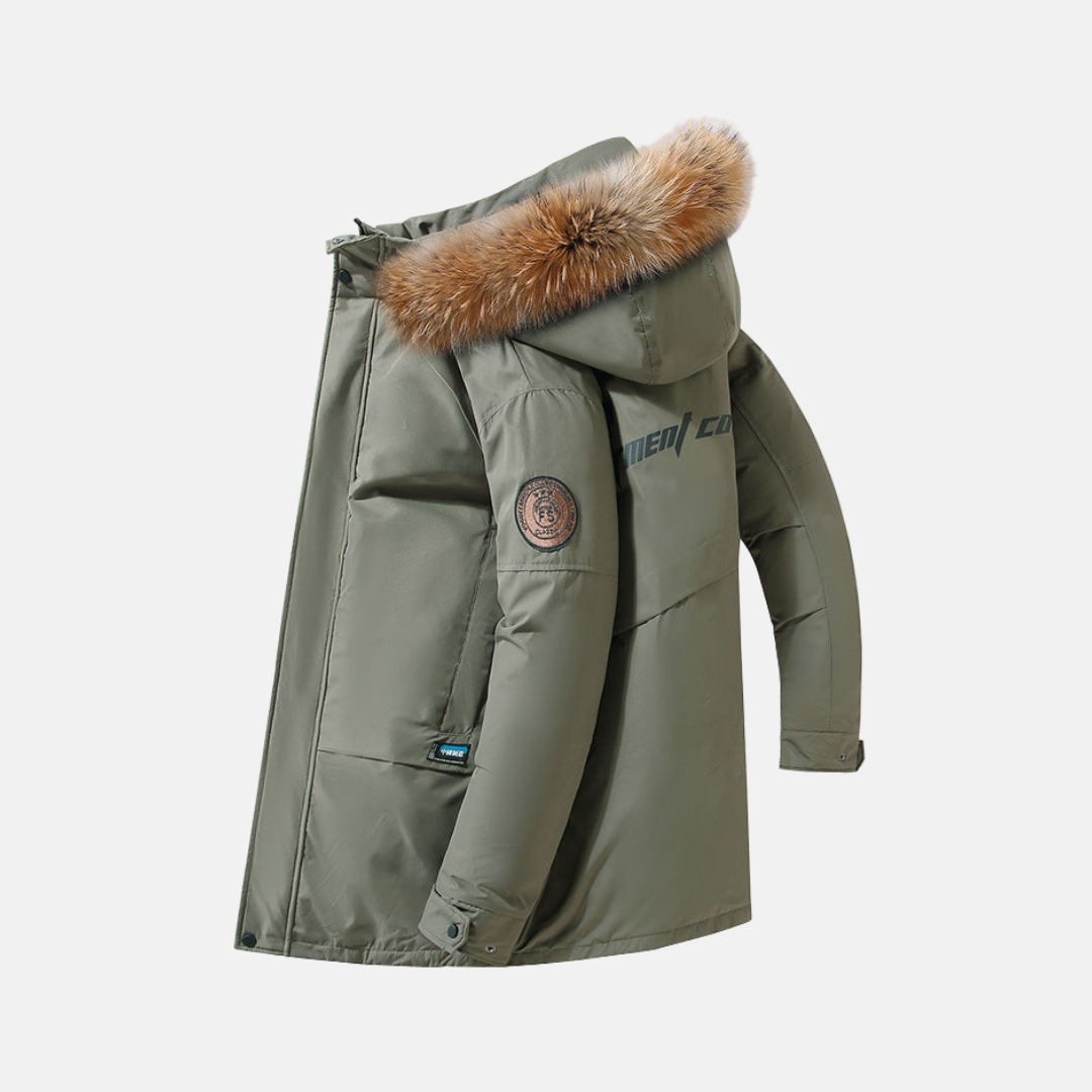 Beau | Hooded Faux Fur Trim Parka Winter Jacket