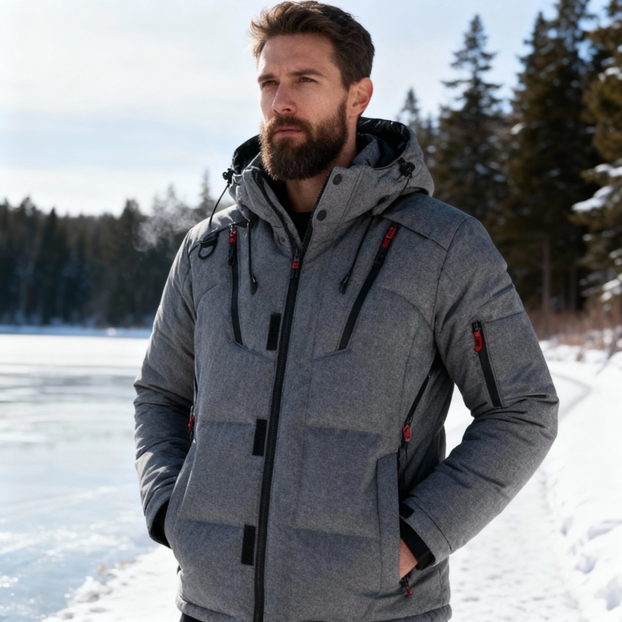 Dylan | Hooded Down Insulated Winter Jacket - Rob Stevenson