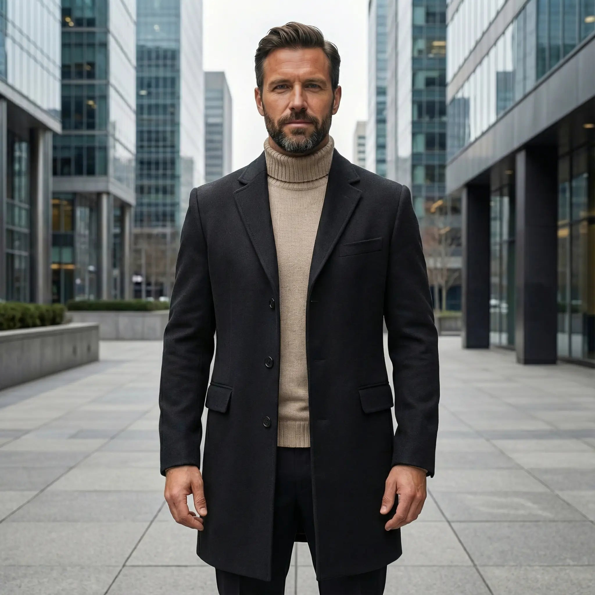 Sebastian | Men's Wool Coat - Rob Stevenson