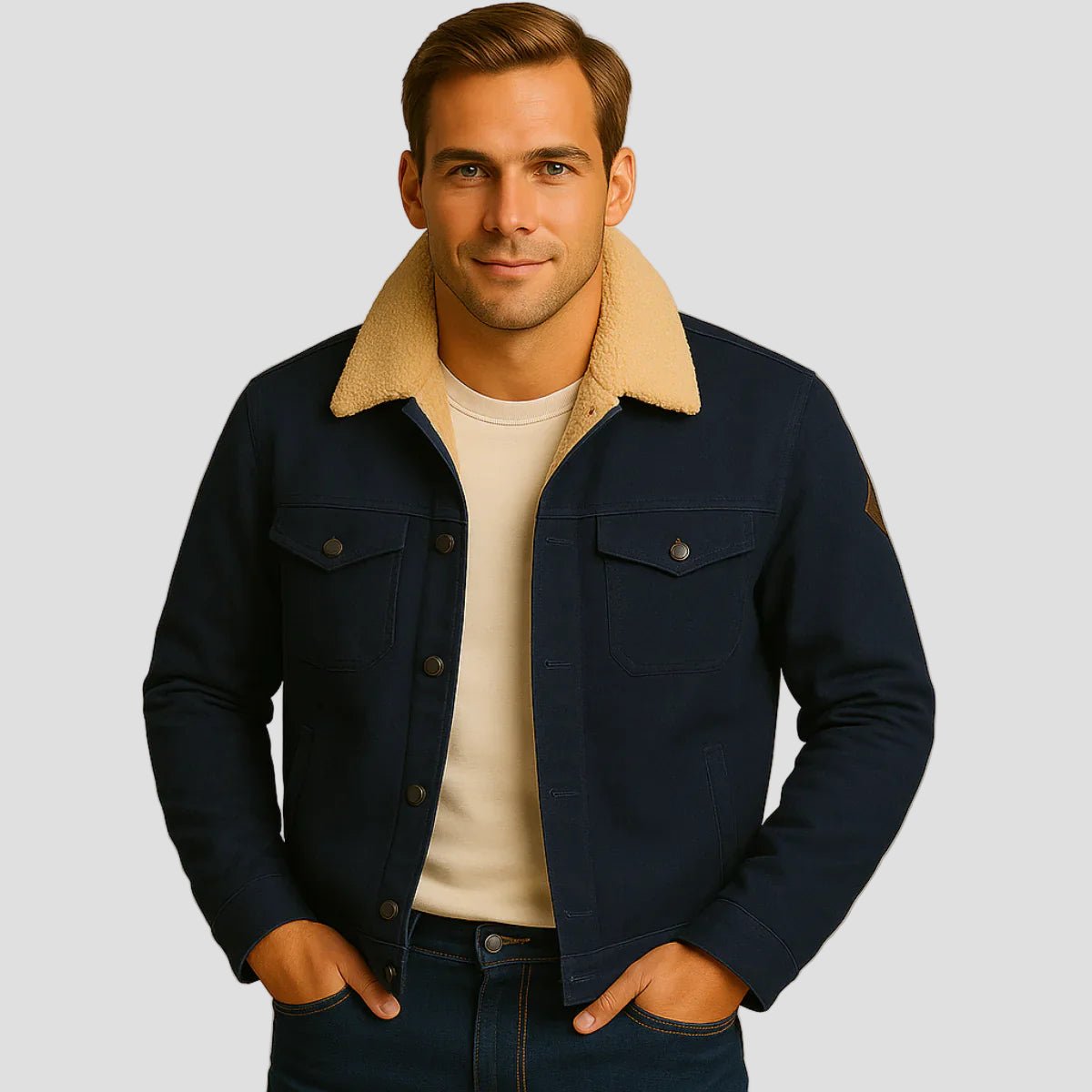 Knightsbridge | Fleece Lined Outdoor Jacket for Men - Rob Stevenson