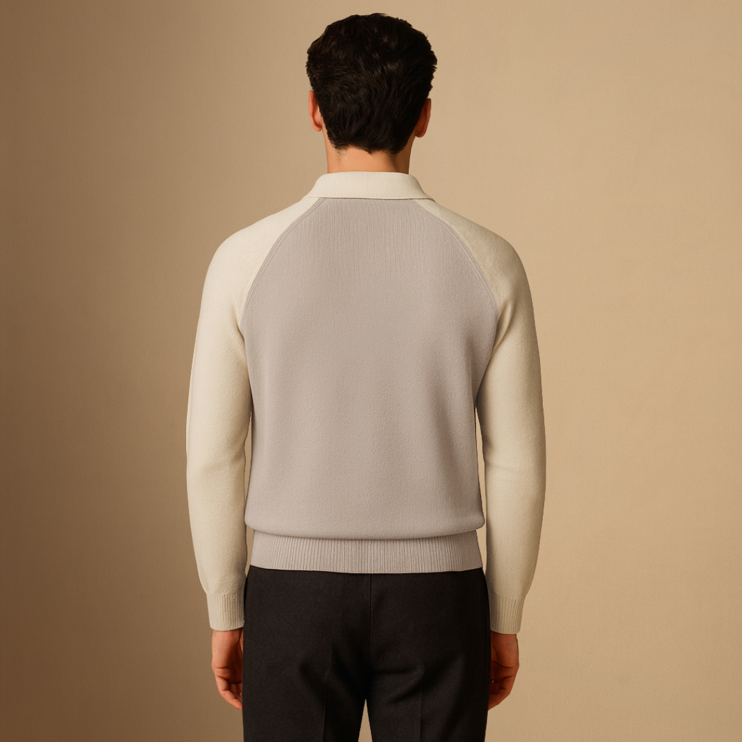 Sebastian | Two-Tone Polo Jumper