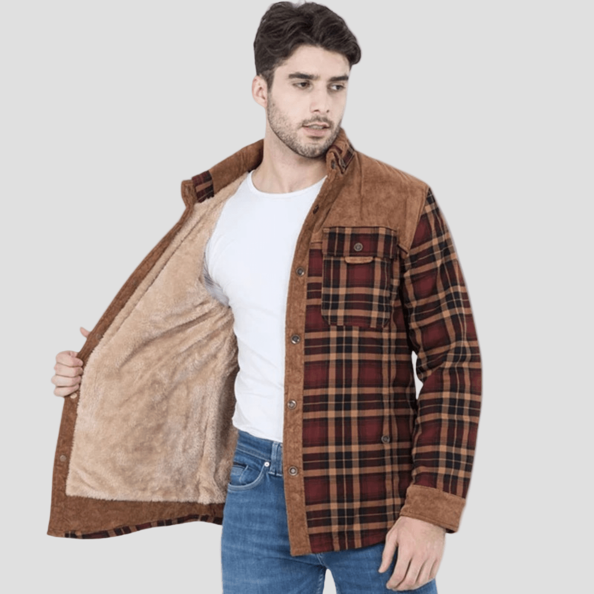 Verban | Check Plaid Fleece Lined Flannel Jacket - Rob Stevenson