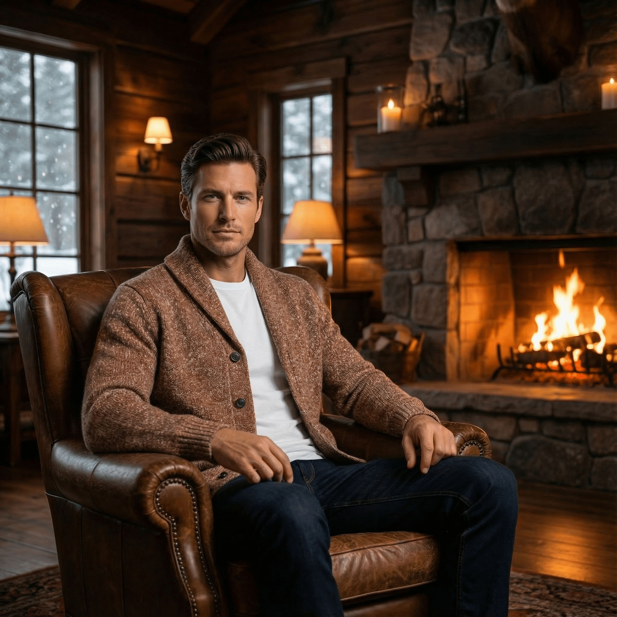 Dylan | Retro Knit Sweater with Charm Detail - Rob Stevenson