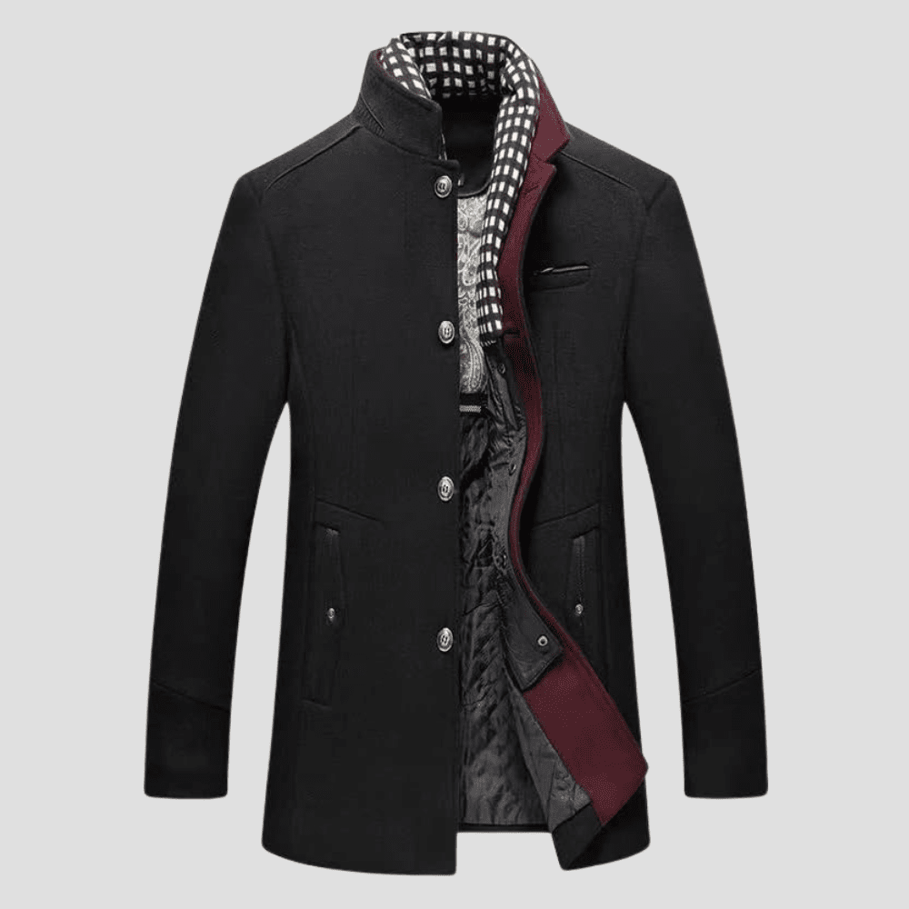 The Valmont Stand Collar Coat - Rob Stevenson