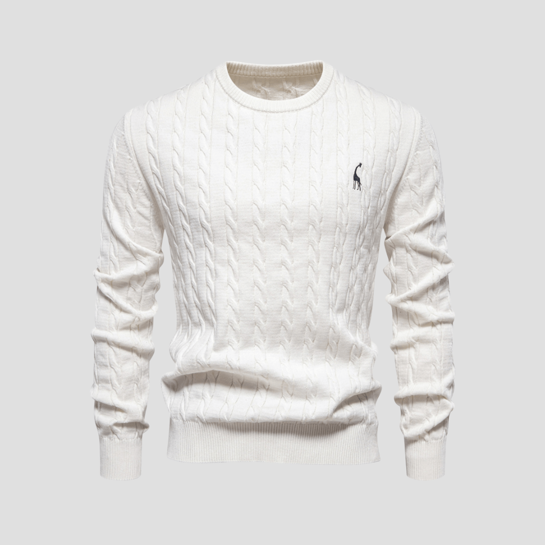 Blake | Men’s Cable Knit Crewneck Sweater - Rob Stevenson