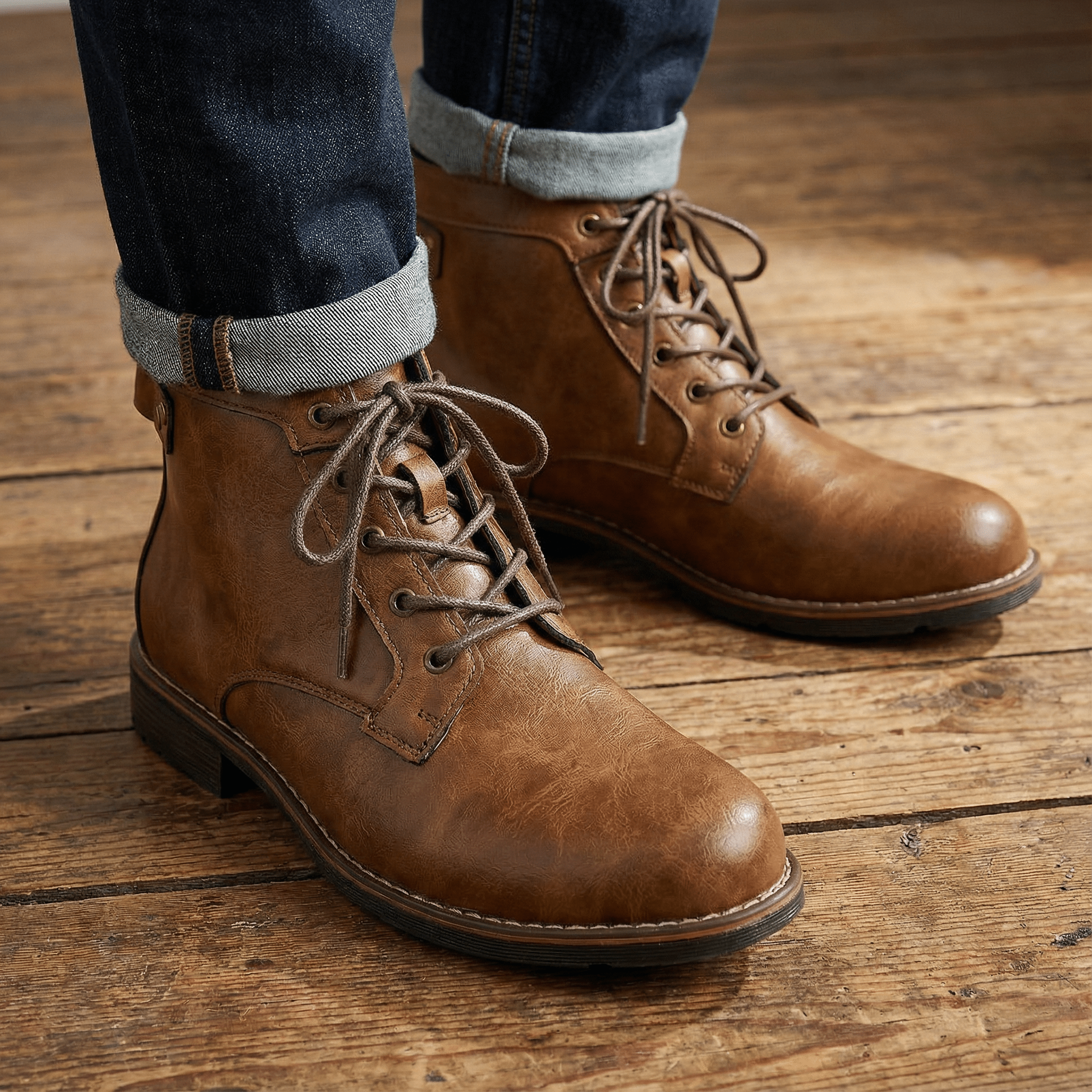 Liam | Leather Lace Boots - Rob Stevenson